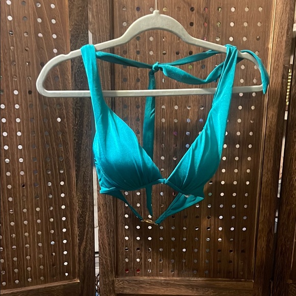 Victoria's Secret Blue Triangle‎ Bikini Top Swimwear - Picture 1 of 7